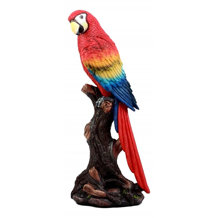 Bay Isle Home Deschamps Beautiful Tropical Rainforest Macaw Parrot